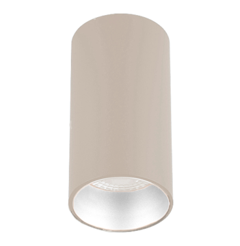 Sıva Üstü Silindir Led Spot Armatür 6x10 Cm Bej - Beyaz