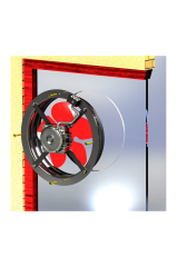 Aircol 300 BF Monofaze Sac Gövdeli Sanayi Tipi Aksiyal Fan 65W 1800m3/h