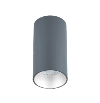 Sıva Üstü Silindir Led Spot Armatür 6x10 Cm Antrasit - Beyaz