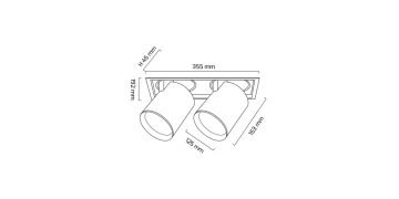 Goya 2x36 Watt Samsung Ledli Yuvarlak Cob Led Spot Mağaza Armatürü GY 3152-42
