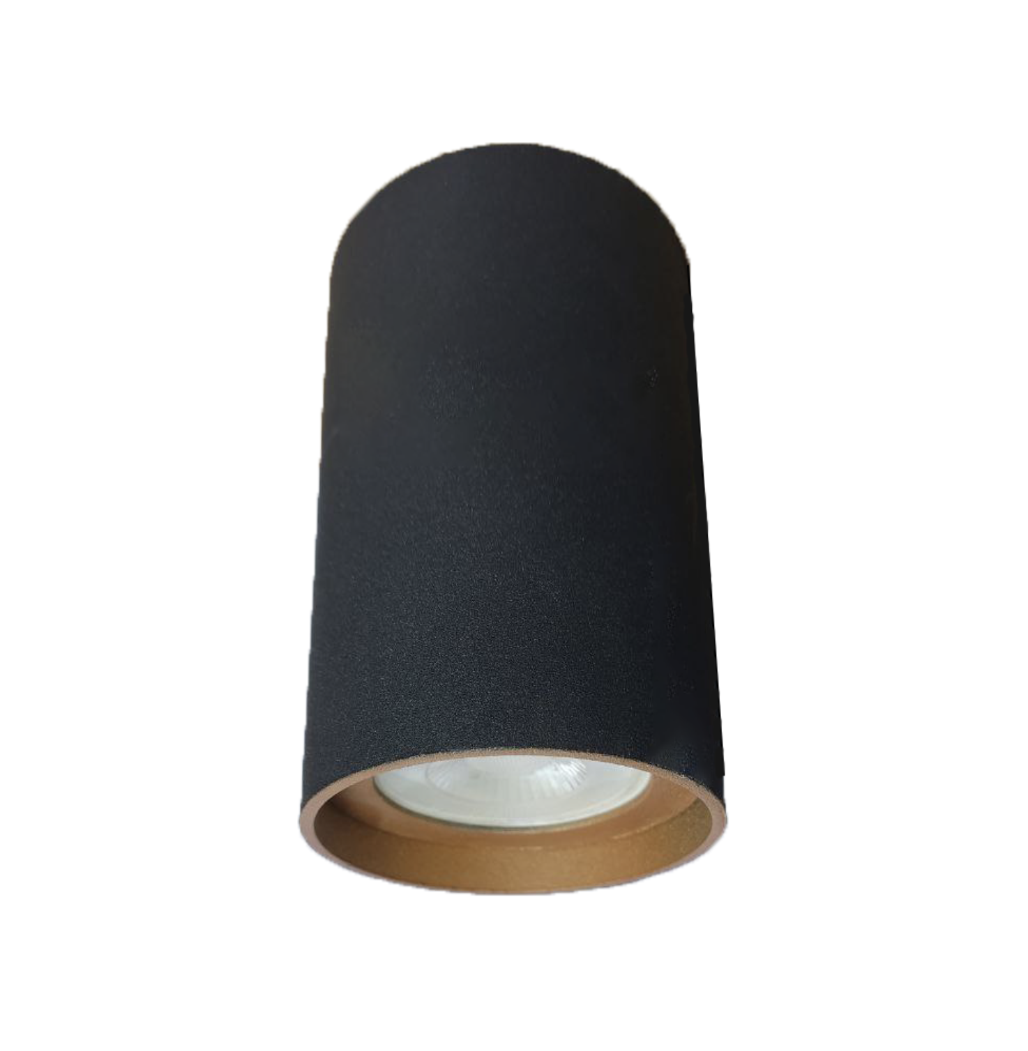 Sıva Üstü Silindir Led Spot Armatür 6x7 Cm Siyah - Altın