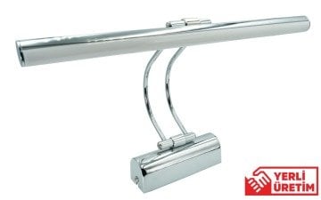 Krom Kasa Ayna ve Tablo Üstü Flüt Aplik 50CM