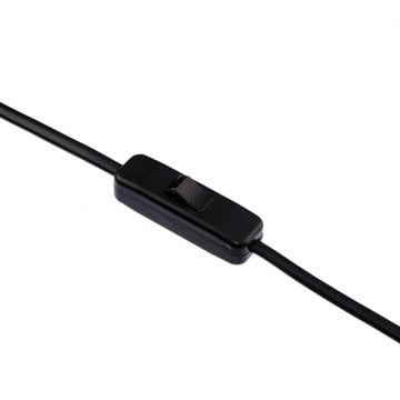 Tamtel Fişli Arapuarlı Siyah Kablo 1,5 Metre