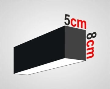 Linear Aydınlatma Osram Led Sıva Üstü Led Lineer Armatür 5x8 Cm Kasa