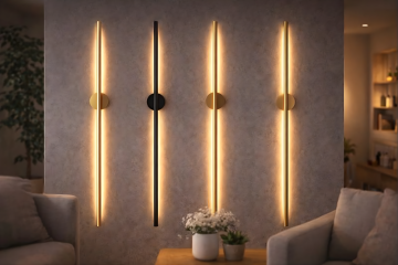 Cata Gold Kasa Kılıç Dekoratif Çift Yönlü Duvar Aplik Armatür 75Cm CT-5211