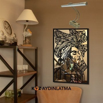 Eskitme Kasa Ayna ve Tablo Üstü Flüt Aplik 50CM 3200K (Gün Işığı)
