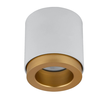 Sıva Üstü Silindir Led Spot Armatür 8x8 Cm Beyaz - Altın