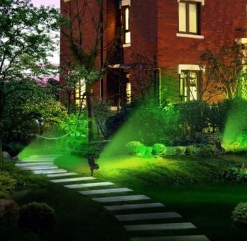 Noas 15W Güneş Enerjili Solar Bahçe Armatür Yeşil Işık YL74-1505-S