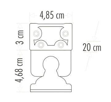 Cata Sıva Üstü Wallwasher Duvar Aydınlatma 20Cm 6W Volvoşır Aydınlatma Amber Işık ct-4694