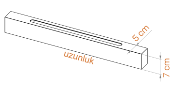 Samsung Led Tridonic Trafolu Sıva Üstü Ahşap Linear Armatür 5x7 Cm Kasa Linear Aydınlatma