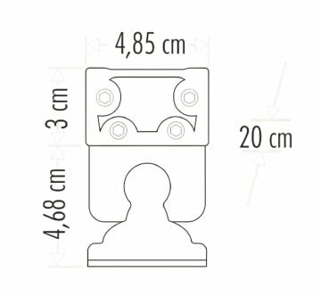 Cata Sıva Üstü Wallwasher Duvar Aydınlatma 20Cm 6W Volvoşır Aydınlatma Yeşil Işık ct-4694