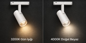 Forlife Klasik FL-6671 White 10W Magnet Ray Spot Armatür Beyaz Kasa