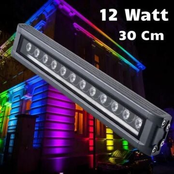 Cata Sıva Üstü Wallwasher Duvar Aydınlatma 30Cm 12W Volvoşır Aydınlatma Amber Işık ct-4695