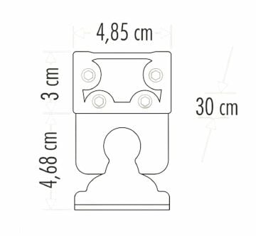 Cata Sıva Üstü Wallwasher Duvar Aydınlatma 30Cm 12W Volvoşır Aydınlatma Yeşil Işık ct-4695