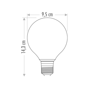 Cata 15 Watt E27 Duylu G95 Glop Led Ampul CT-4235
