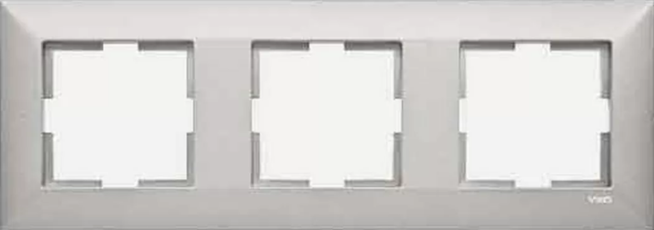 Viko Trenda Renkli Üçlü Çerçeve 92190753 Metalik Beyaz
