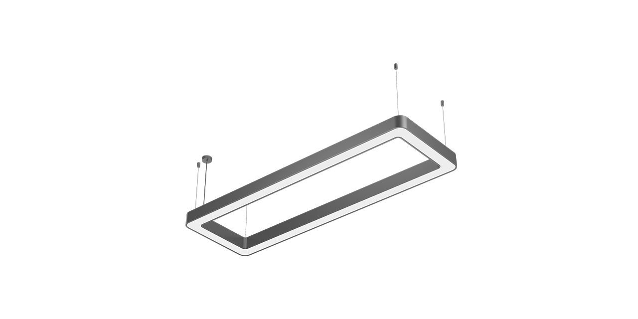 Goya 112 Watt Samsung Ledli Dekoratif Sarkıt Oval Dikdörtgen Linear Aydınlatma 60x180CM GY 8118-60x180
