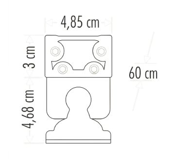 Cata Sıva Üstü Wallwasher Duvar Aydınlatma 60Cm 24W Volvoşır Aydınlatma Yeşil Işık ct-4696