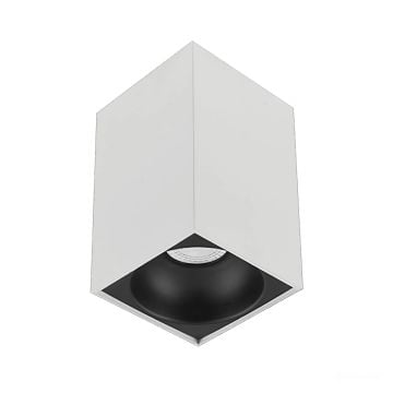 Sıva Üstü Kare Led Spot Armatür 6x6x10 Cm Beyaz - Siyah Ampulsuz