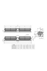 Aircol AKS 680-600 Monofaze 60mm Tanjansiyel Radyal Fan 75W 412m3/h