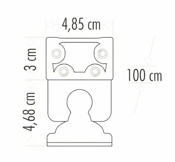 Cata Sıva Üstü Wallwasher Duvar Aydınlatma 100Cm 36W Volvoşır Aydınlatma Gün Işığı ct-4697